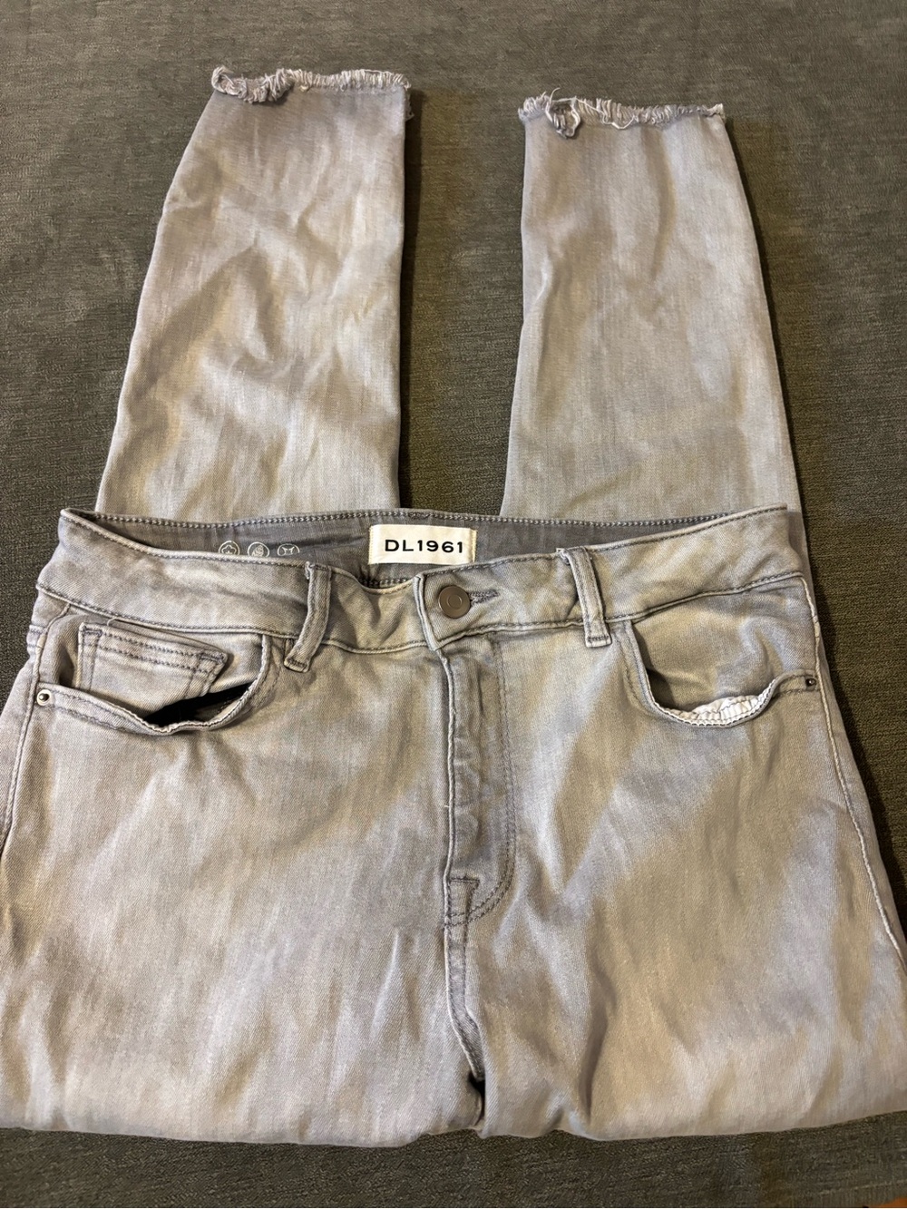 DL1961 womens Florence Gray Slim Jeans